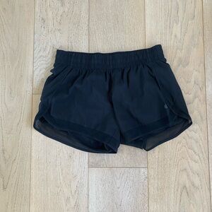 Athleta mesh racer shorts, size M